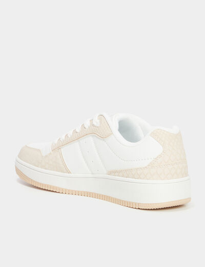 Tennis basses semelle épaisse Creeks rose femme