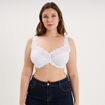 Soutien-gorge corbeille dentelle blanc femme grande taille