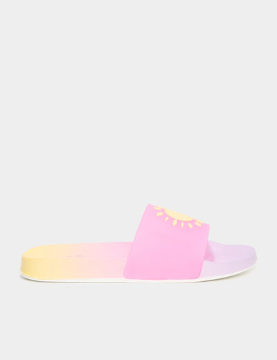 Mules de plage multicolore fille