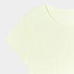 T-shirt manches courtes jaune fluo fille