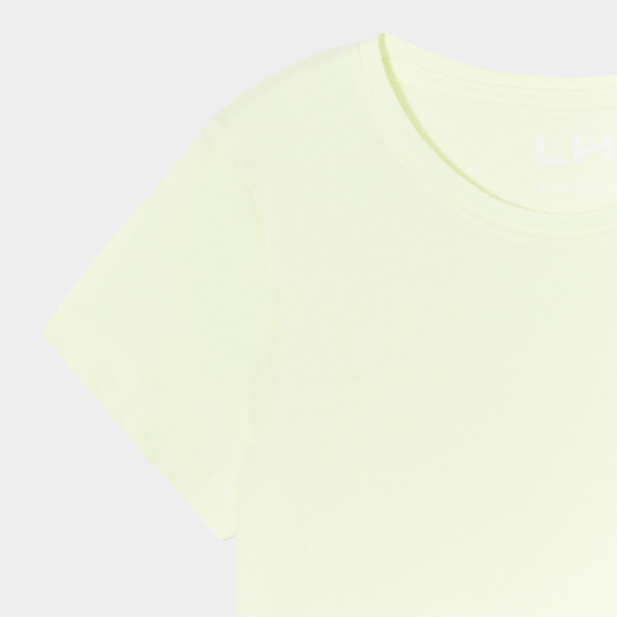 T-shirt manches courtes jaune fluo fille