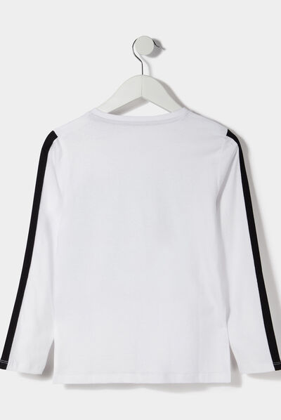 T-shirt manches longues Liberto blanc garçon