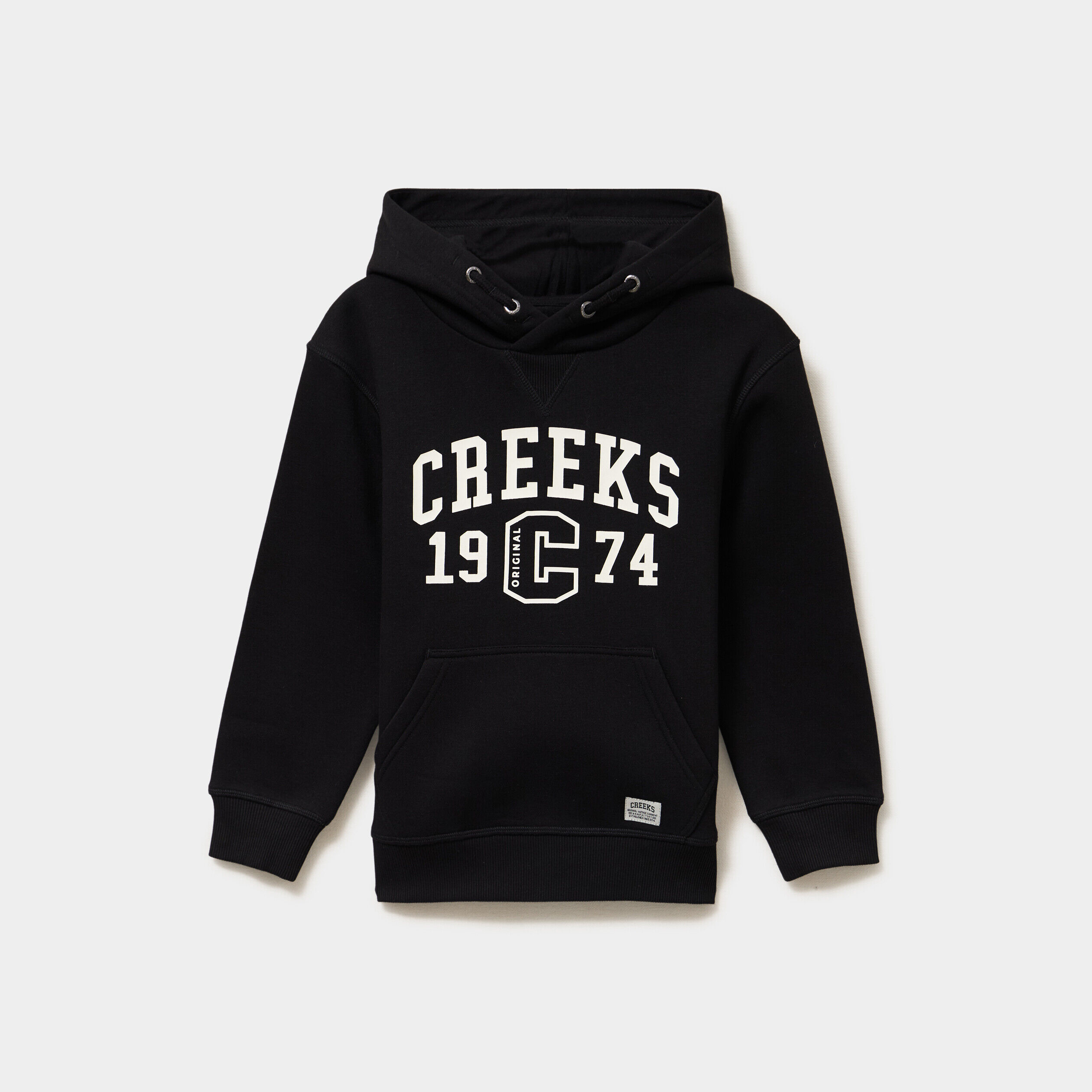 Sweat hoodie 1 poche oversize noir garçon CREEKS