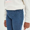 Jegging flare taille &eacute;lastiqu&eacute;e denim stone fille