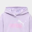 Sweat hoodie &agrave; capuche Puma parme fille
