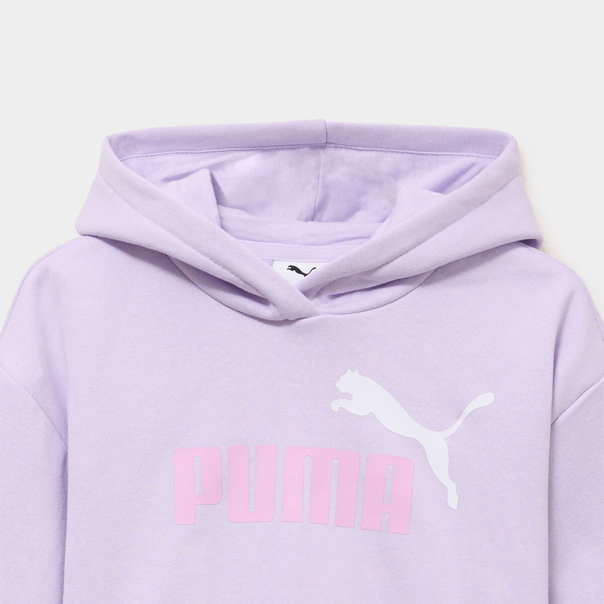 Sweat hoodie &agrave; capuche Puma parme fille