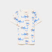 T-shirt manches courtes coton ecru gar&ccedil;on