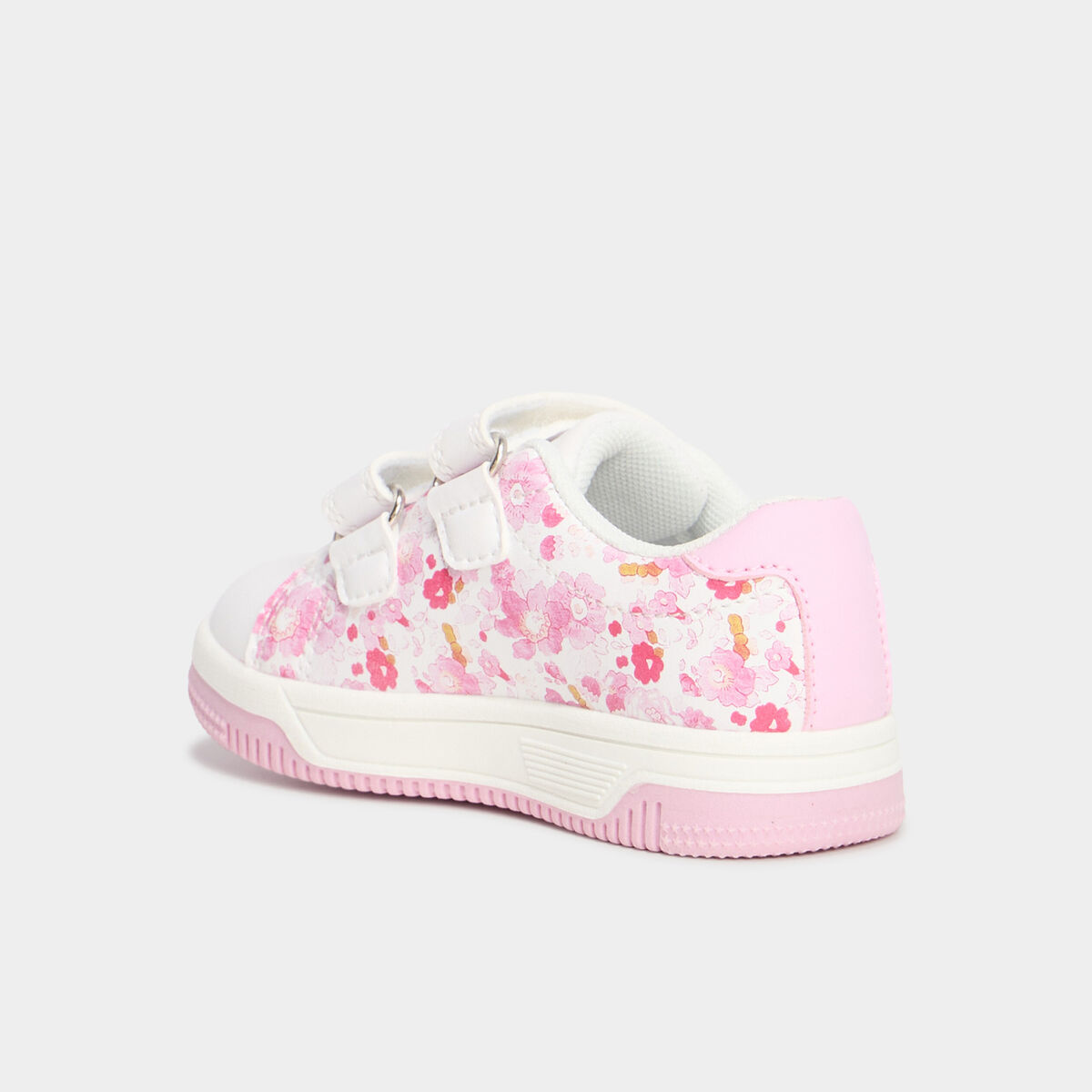 Tennis basses &agrave; scratchs multicolore b&eacute;b&eacute; fille