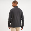Polo piqu&eacute; droit manches longues coton gris homme