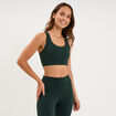 Brassi&egrave;re de sport dos nageur vert fonc&eacute; femme