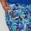 Pantalon large taille smockée noir femme grande taille