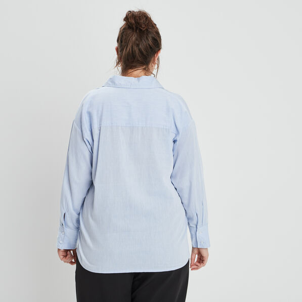 chemise manches longues bleu clair femmegt Chemise manches longues bleu clair femme grande taille