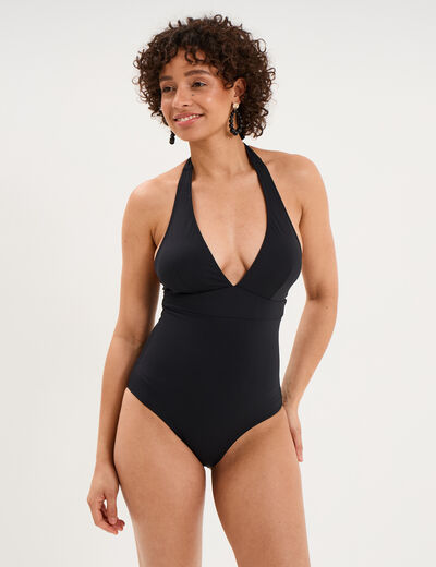 Maillot de bain une pi&egrave;ce gainant noir femme