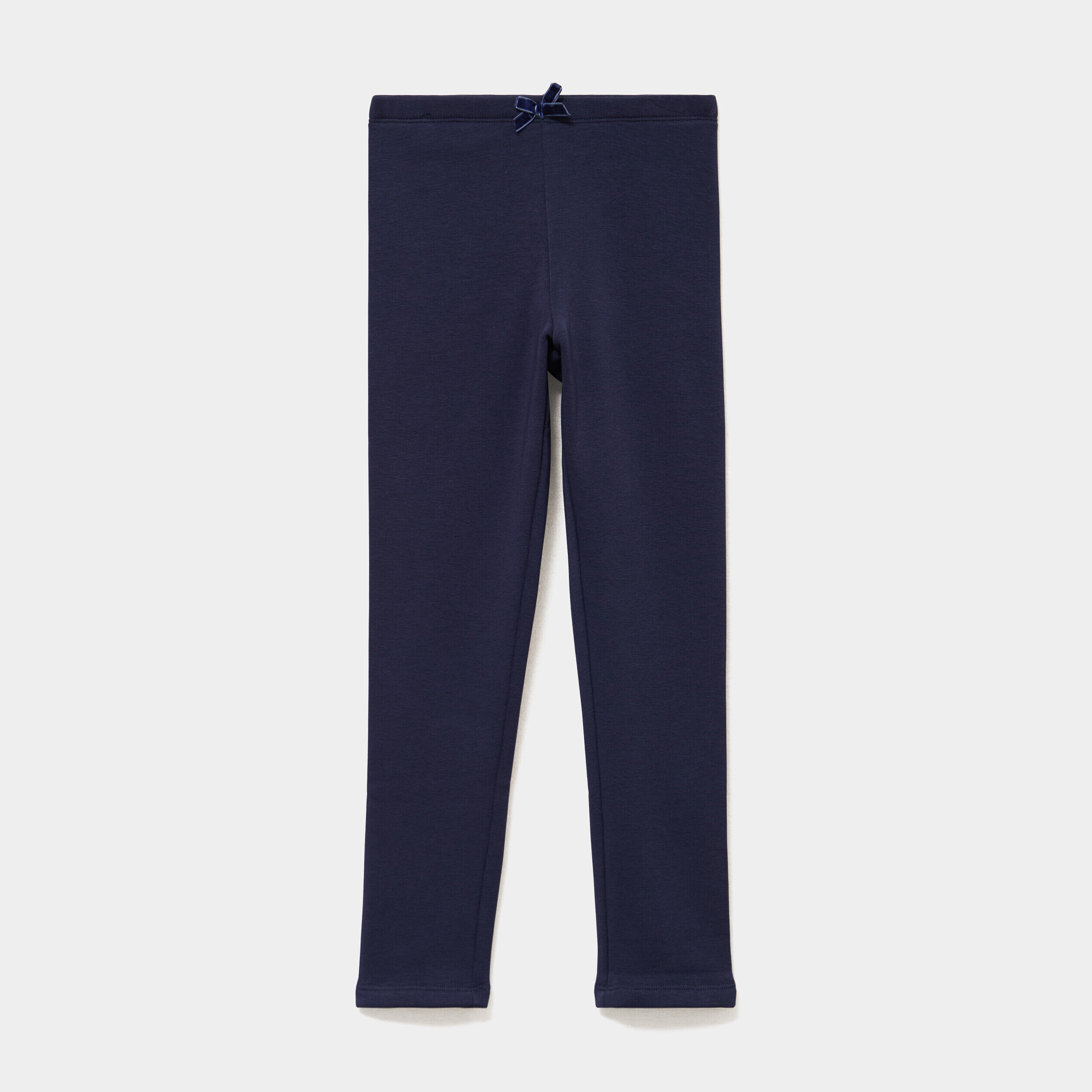 Legging molleton doublé polaire bleu marine fille LH