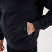 Blouson col teddy d&eacute;perlant bleu fonc&eacute; homme