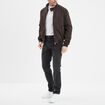 Jeans denim straight 5 poches denim noir homme