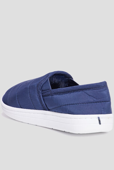 Chaussons sans gêne matelassés Creeks bleu garçon