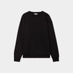 Sweat col rond manches longues noir femme