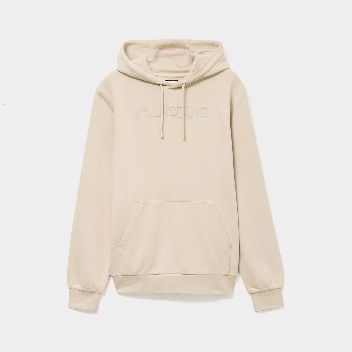 Sweat hoodie molleton &agrave; capuche Kappa ivoire homme