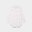 Robe chemise de plage voile de coton blanc femme