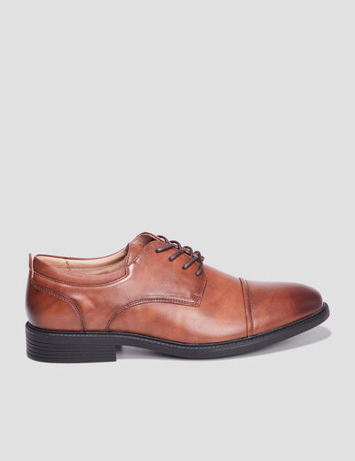 Derbies lacées marron homme
