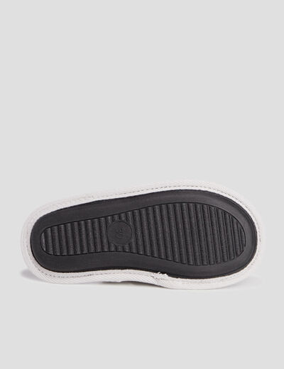 Chaussons mules gris gar&ccedil;on
