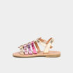 Sandales plates avec brides multicolore fille