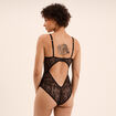 Body padd&eacute; avec dentelle noir femme