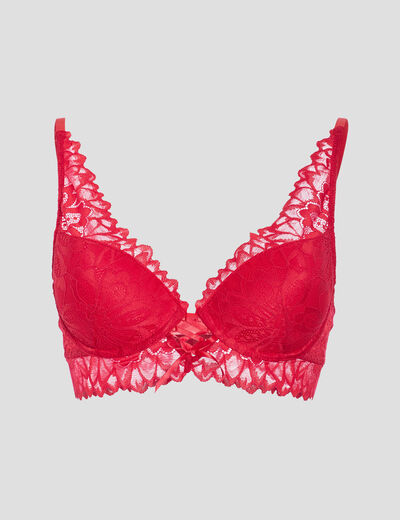 Soutien-gorge foulard à coque rouge femme