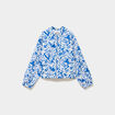 Veste droite zipp&eacute; col teddy coton ecru fille