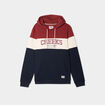 Sweat hoodie manches longues à capuche rouge foncé homme