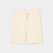 Short de jogging en molleton ecru homme