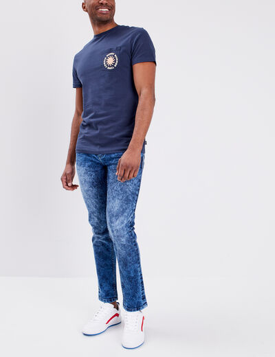 Jeans slim 5 poches denim stone homme