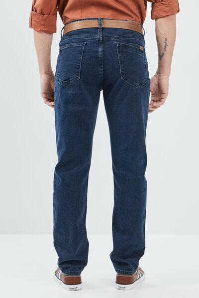Jeans regular stretch Trappeur denim blue black homme