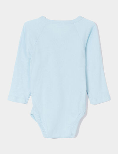 Lot 3 bodies coton manches longues blanc bébé