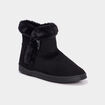Bottines fourr&eacute;es noir femme