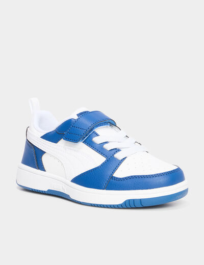 Tennis basses à lacets Puma Rebound bleu roi garçon