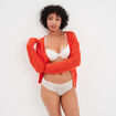 Shorty en dentelle blanc femme