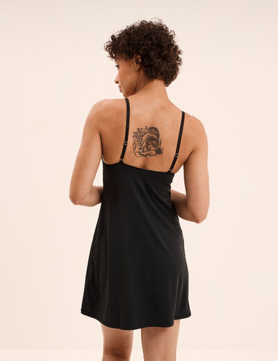 Nuisette avec dentelle noir femme