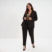 Veste blazer oversize noir femme grande taille