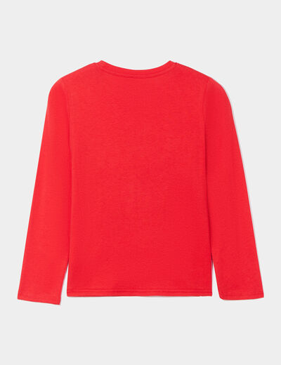 T-shirt Halloween phosphorescent coton orange garçon