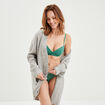 Soutien-gorge triangle paddé dentelle vert menthe femme
