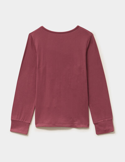 Ensemble pyjama legging et t-shirt vieux rose fille