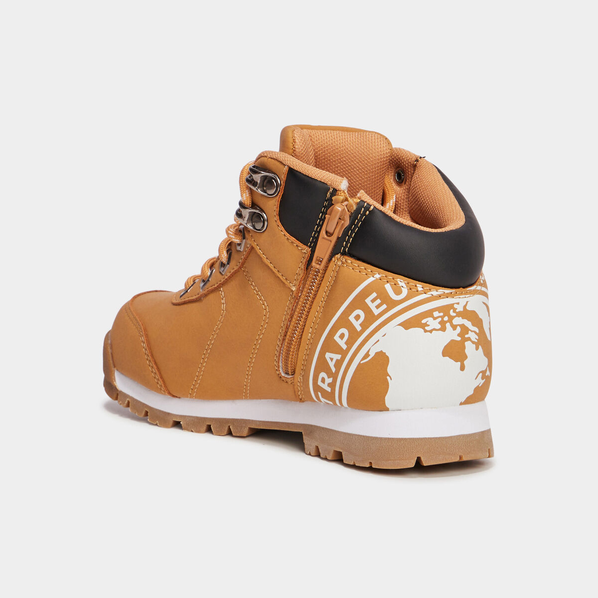 Bottines &agrave; lacets Trappeur Babino jaune gar&ccedil;on
