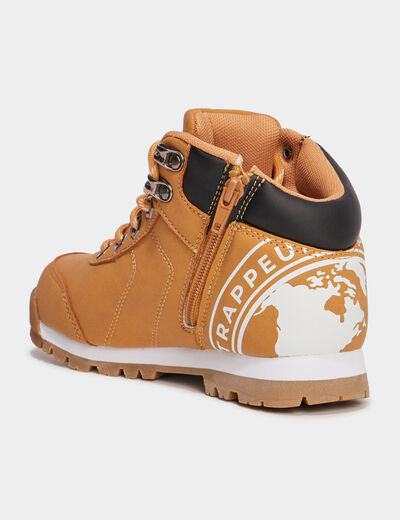 Bottines à lacets Trappeur Babino jaune garçon