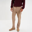Pantalon chino slim taupe homme