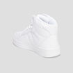 Baskets montantes &agrave; scratch blanc femme