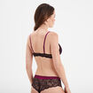 Soutien-gorge dentelle maxi push-up rouge femme
