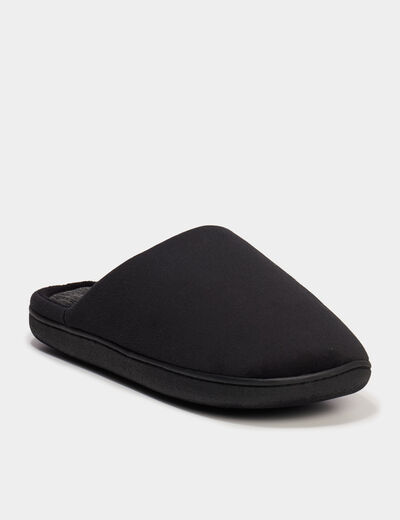 Chaussons mules noir homme