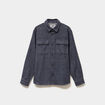 Surchemise manches longues bleu marine homme